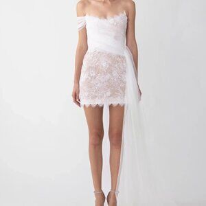 Sau Lee Reign Lace Mini Dress